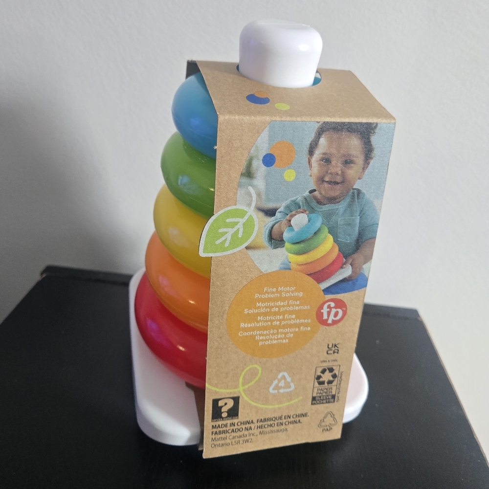 Fisher-Price Rainbow Stacking Rings - Picture 2 of 2